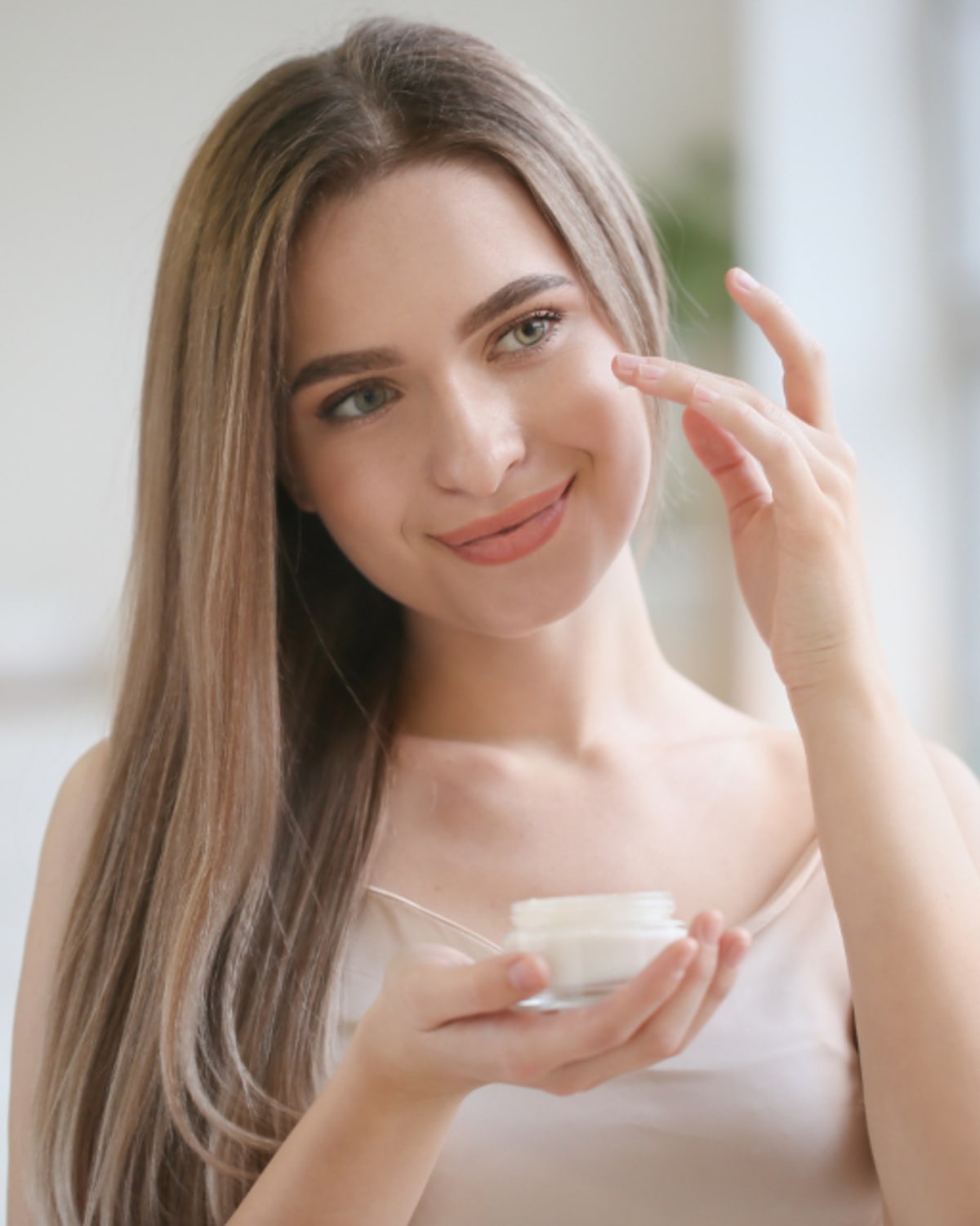 Close view of a skincare ingredient label